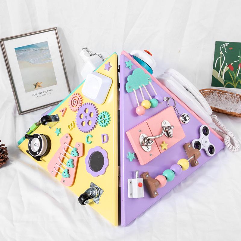Montessori Pyramid Busy House: Multifunctional Early Education Toy for Toddlers