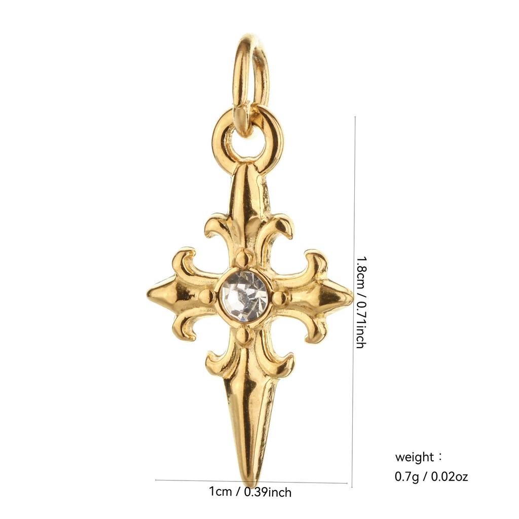 Colorful Temperament Stainless Steel Coconut Tree and Flower Pendant for Jewelry and Keychains