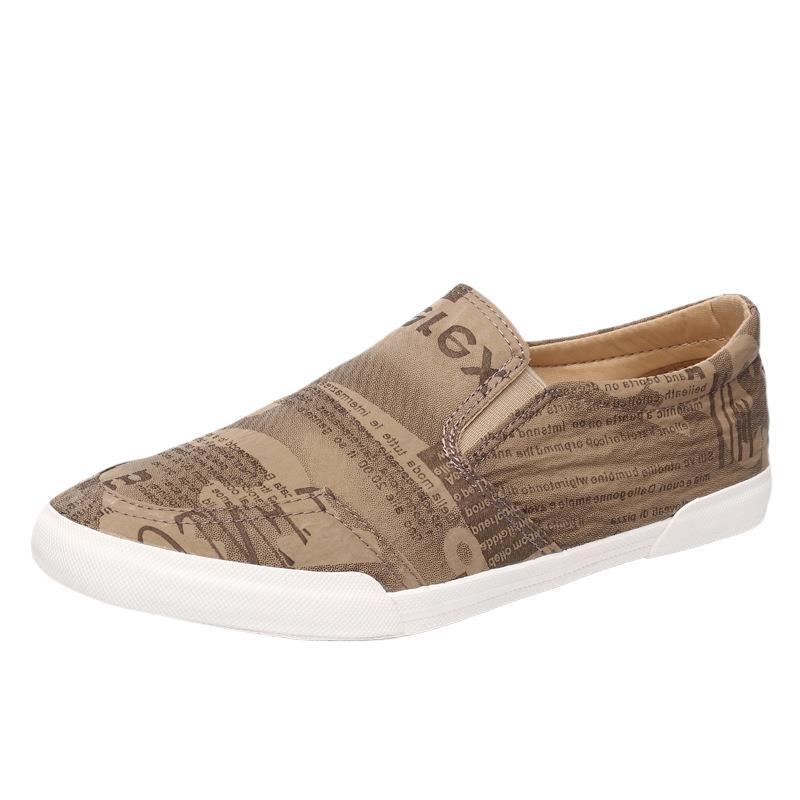 Baoda 2025 Herren Canvas Slip-On Schuhe - Frühling/Sommer Atmungsaktive Lässige Fahr-Loafer