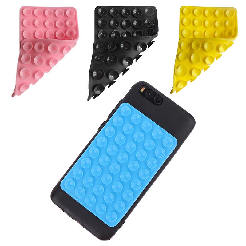 1Pc Backed Adhesive Sucker Pad For Fixed Pad 40 Double Side Silicone Suction Pad For Mobile Phone Fixture Suction Cup