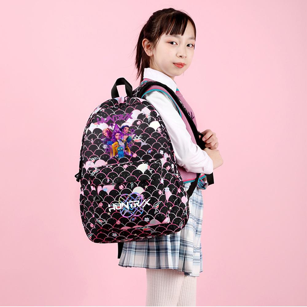 3Pcs/set Cartoon Kpop Printed Backpack Handbag Pencil Case for Teenger Student Girl Boy Schoolbag Bookbag Large Capacity Travel Bag Kid Gift