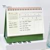 Academic Year Calendar 2027 Desk Calendar, Standing Flip Desktop Minimalist Gold Foil Cover Daily Agenda Monthly Planner, Thick Paper for Note Taking,