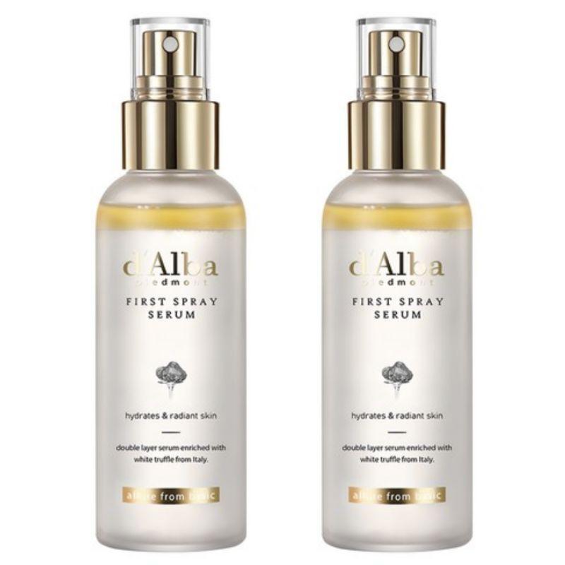 d'Alba White Truffle First Spray Serum Facial Mist 100ml – Hydrating & Glow Boosting Vegan Oil-Serum Mist