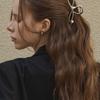 Ssecondo Pearl Ribbon Knot Hair Claw Clip_6 Colors