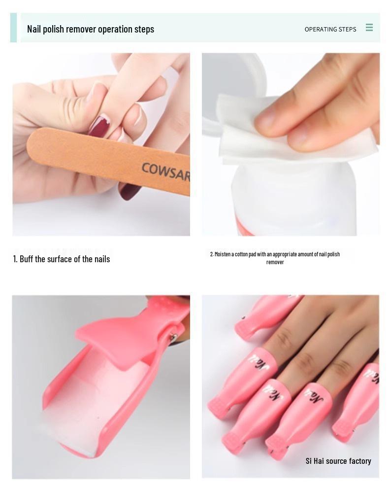 Odorless Nail Polish Remover - Quick Dry, Large Capacity, Water-Based Formula