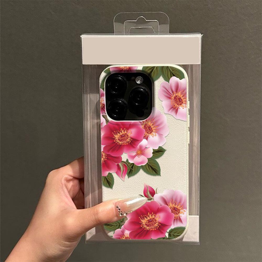 Watercolor Flower Pattern Phone Case For Iphone 17 15 16 Plus 11 Pro Max 12 13 14 17E 16E Non-Yellowing Shockproof Back Cover