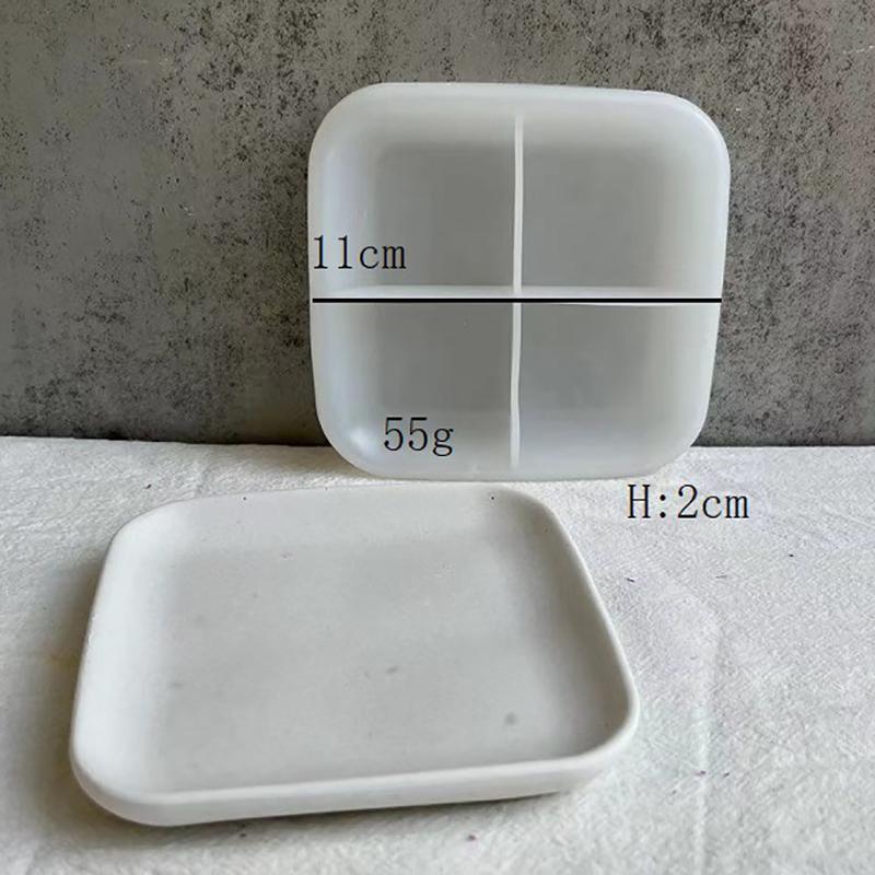 Herzform-Silikonform für DIY Beton Zement Aufbewahrungsschale Teller Form Epoxidharz Gips Handwerk Werkzeug Hausdekoration
