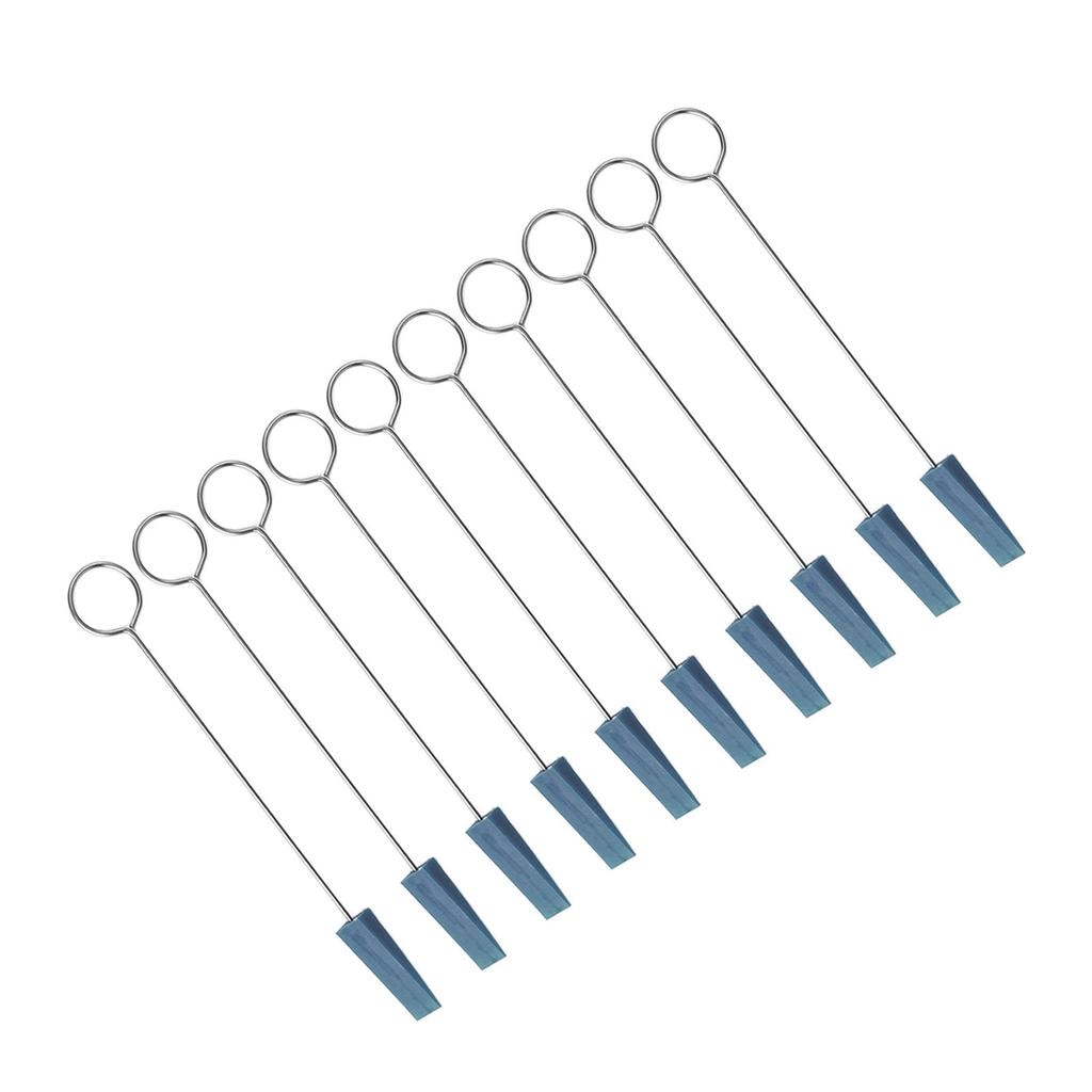 10 STÜCKE Klavierstimm-Dämpfer Metallgriff Dreieckiger Gummi Befestigungswerkzeug Musikinstrument Wartungsset