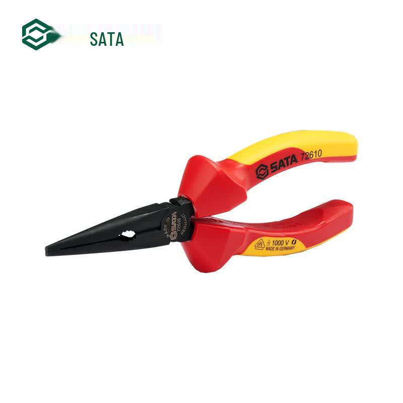 SATA 72610 G-Series VDE Insulated Long Nose Pliers