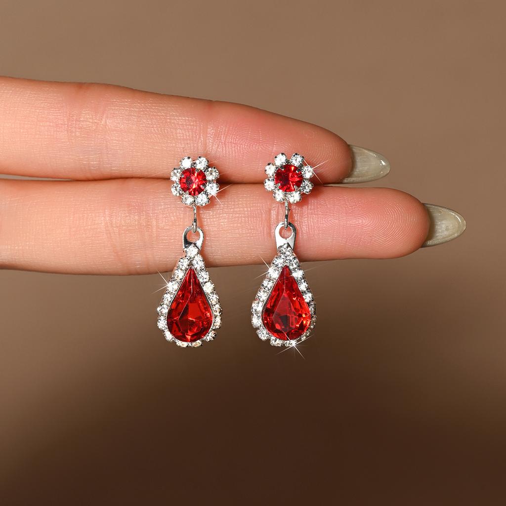 2PC Women's Fashion Water Drop Earrings, Simple, Light Luxury, Retro Style Earrings, Ear Accessories