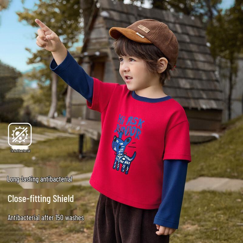 

ASK JUNIOR Children s Layered Colorblock Long-Sleeve Top XXL