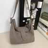 Crossbody Bag Women's Large-capacity Canvas Bag Casual Shoulder Bag Fashion Tote Bag Lazy Style Retro Dumpling Bag
