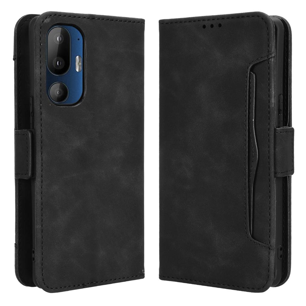 For HTC U24 Pro 5G Case Multiple Card Slots Leather Stand Phone Cover