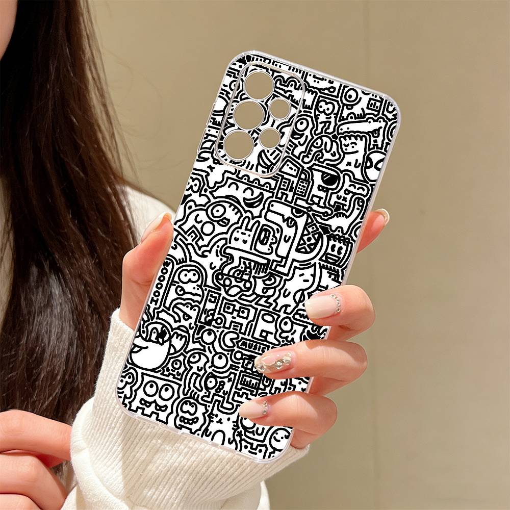 

Простой и милый чехол для телефона Samsung S25, S24, S21, S22, S23, S30, Ultra, S20, Plus, Fe Прозрачная крышка Samsung S23plus5G