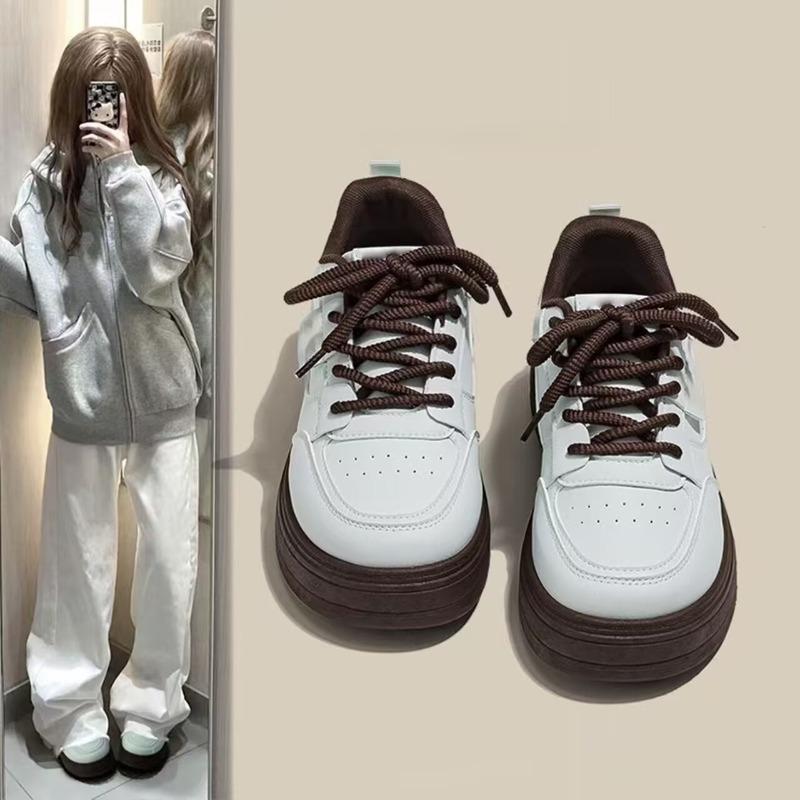 

High value versatile comfortable board shoes new niche versatile chic shoes soft sole sports and leisure board shoes 35