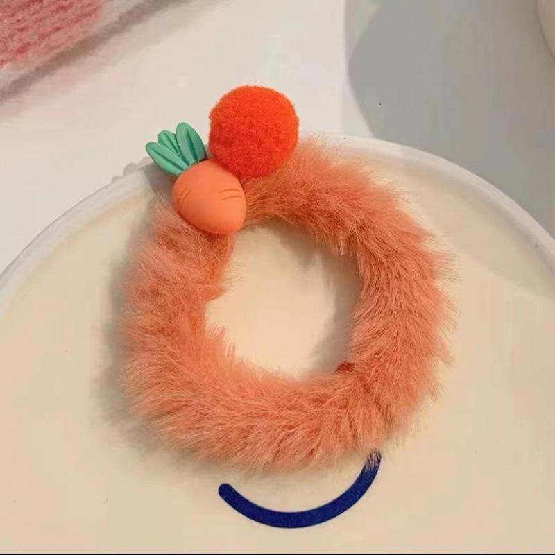 Cat Ears Plush Elastic Hair Bands Cute Hair Rope Ties Girls Barrettes Children Kawaii Headwear Headwear Kids Hair Accessorie