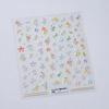 White Flower Petal Cherry Blossom Peach Blossom Falling Petal Floral Gradient 5D Self Adhesive Nail Art Sticker Manicure Decals
