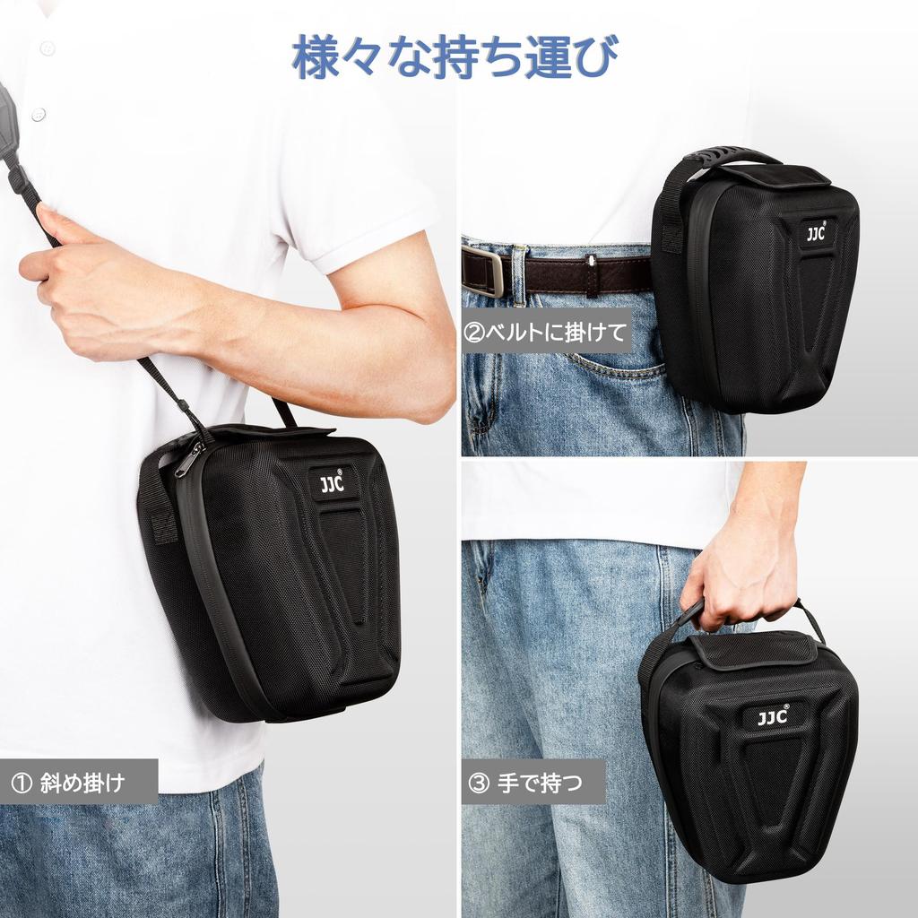 Upgraded JJC Shockproof Camera Camera Shoulder Hard with Small Item Storage for Canon EOS Sony Nikon and Fujifilm X Series Mirrorless Perfect for