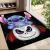 Stitch Jack Skellington Adventure Carpet Rug Soft Washable Antislip Home Living Room Sofa Mats Personalized Christmas Rug