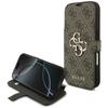 Guess Book 4G Metall-Logo Hülle für iPhone 17 Pro Braun