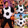 Neat Tailored Design Soccer Costume Set Breathable Fabric Parade Uniform  Stage Performance
