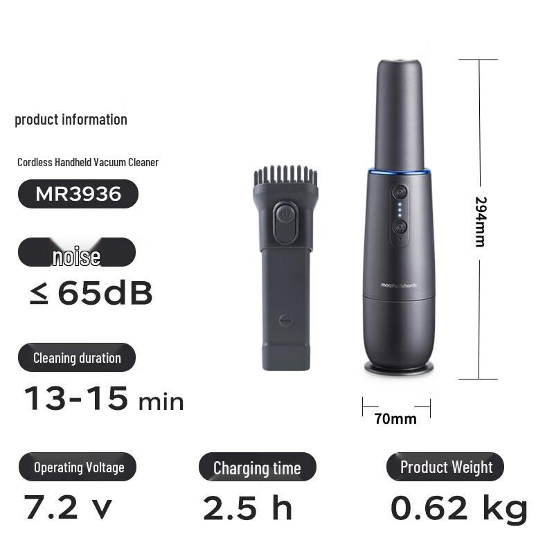 Morphy Richards Wireless Handheld Vacuum Cleaner CN plug (adapter included)