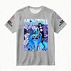 Women's Summer KPop Demon Hunters Graphic T-Shirt HUNTRIX Derpy Tiger & Floral Printed Top for Fashion Streetwear Casual Trendy