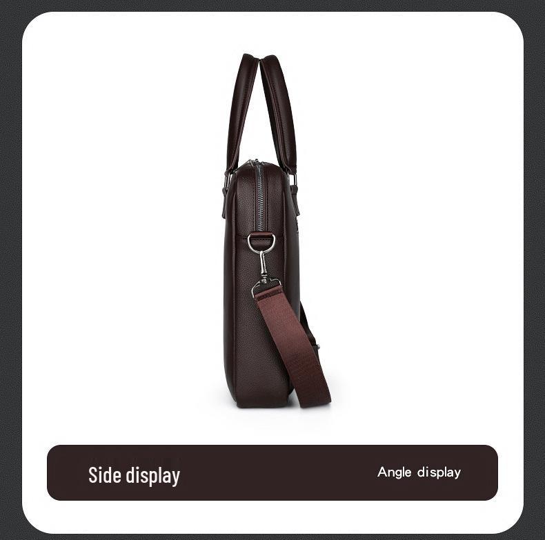 14-15 Inch Crossbody Briefcase: Large Capacity Laptop Bag