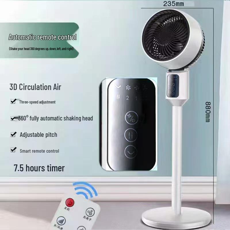Camel Silent Air Circulation Fan: Desktop & Floor Convection Fan