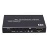 HD Multiviewer 4 in 1 Out Quad Screen Multiviewer Seamless Switcher Supports 4K 30Hz with Remote Control