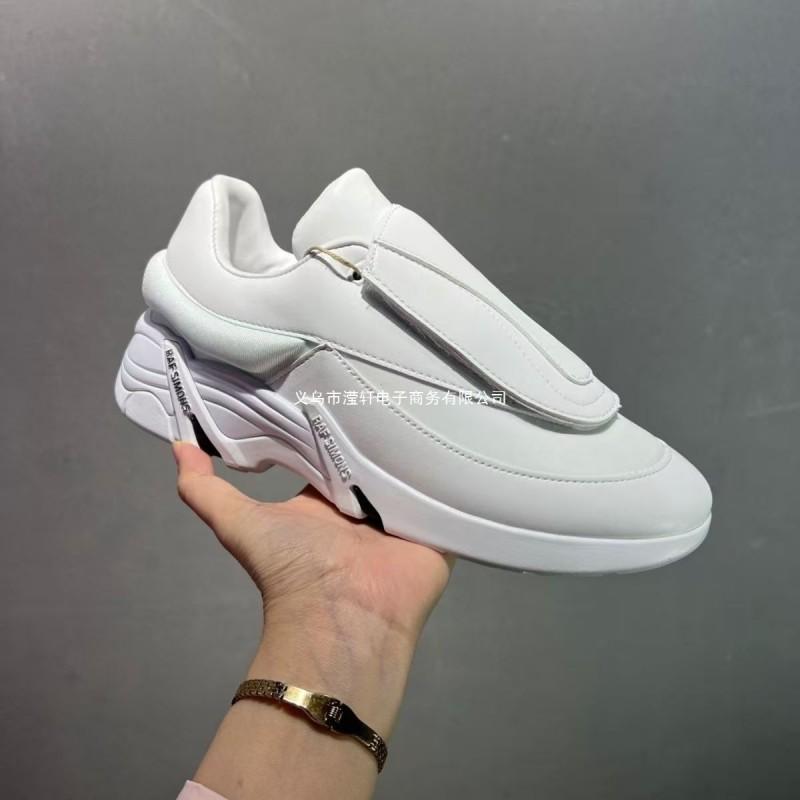 RAF SIMONS Antei Low-Top Comfort Sneakers Men Women Chunky Platform Sole Full Leather Upper Sheepskin Lining