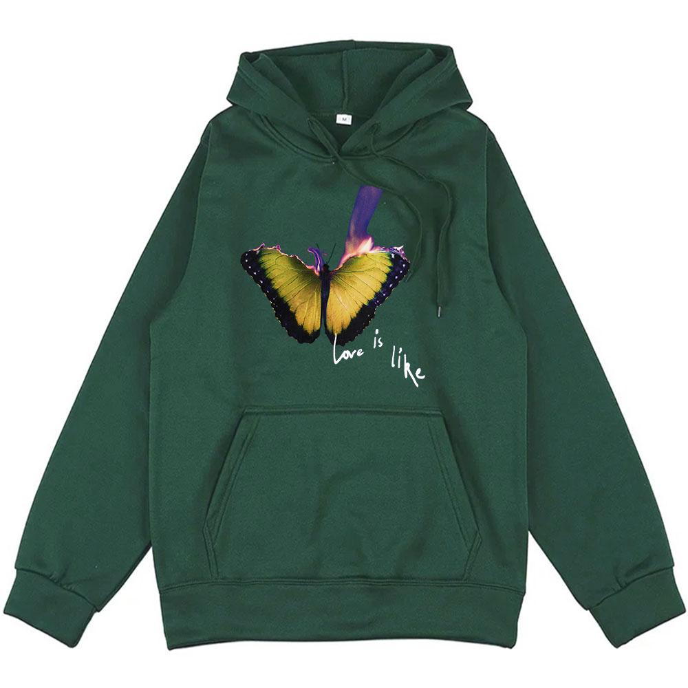 Love Is Like Hoodies Men Women Clothing Album Graphic Printing Sudaderas Hooded Long Sleeve Male Pullovers