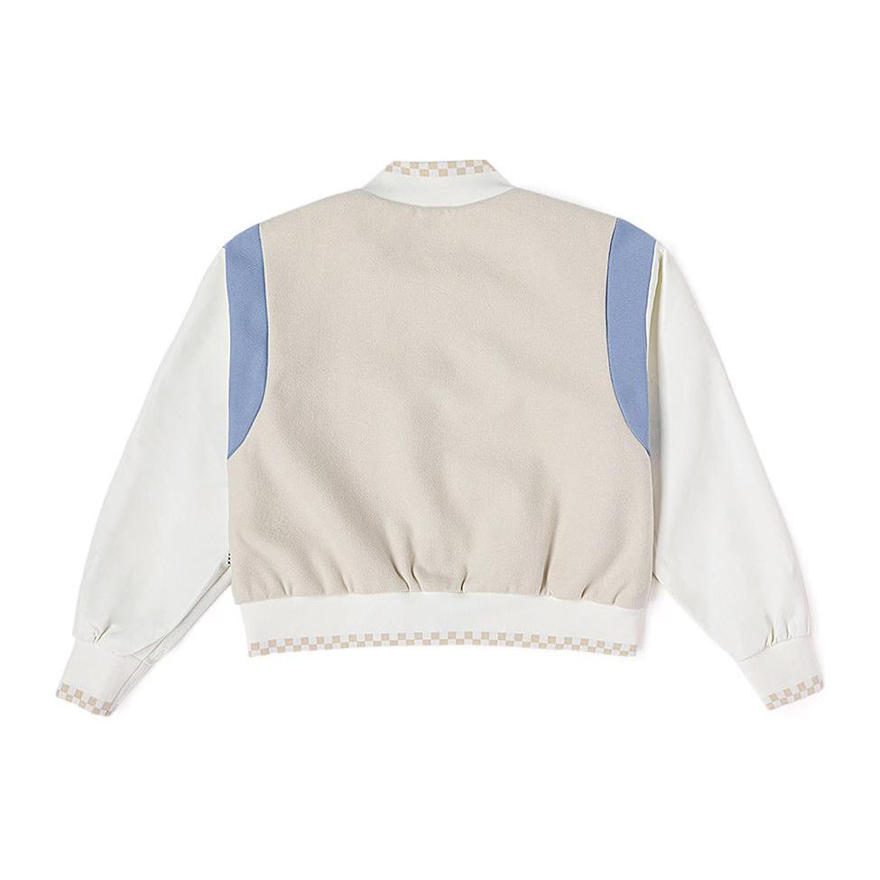 New Vans Baseball Jacket Women's Oat VN000GUT2N1