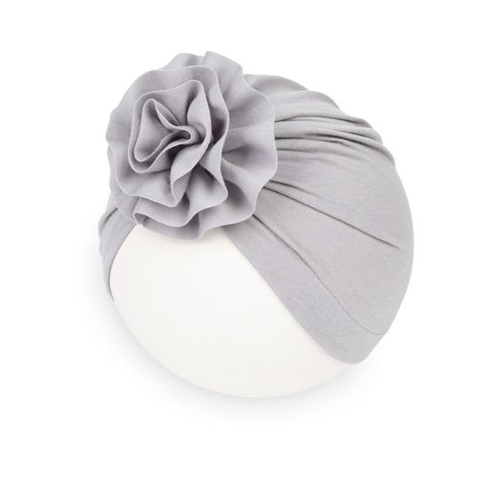 Newborn Hat Soft Stylish Polyester Cotton Big Flower Baby Cap for Little Girl