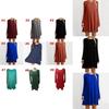 Elegant Women Autumn Fashion Basic Loose Slim Long Sleeve Mini Dress In S-5xl