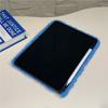 3D Stitch Cute Fuzzy Tablet Case with Pencil Slot Plush Anti-Fall Cover for iPad 7-9th 10.2in Air3 10.5in Air4/5 10.9in 10th Gen