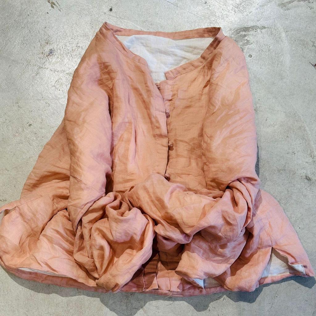 Johnature Frau Winter Nische Vintage Lange Ärmel Casual Mantel Mode Einreiher V-Ausschnitt Einfarbig Mantel