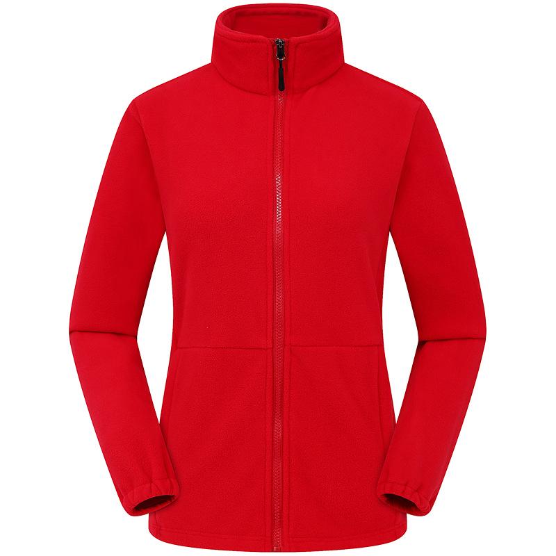 Outdoor Fleece Jacket for Men & Women - Thick Warm Polar Fleece Cardigan with Optional Logo for Autumn/Winter.
