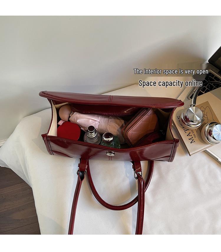 2025 New Autumn/Winter Luxury Leather Women's Underarm & Crossbody Tote Bag