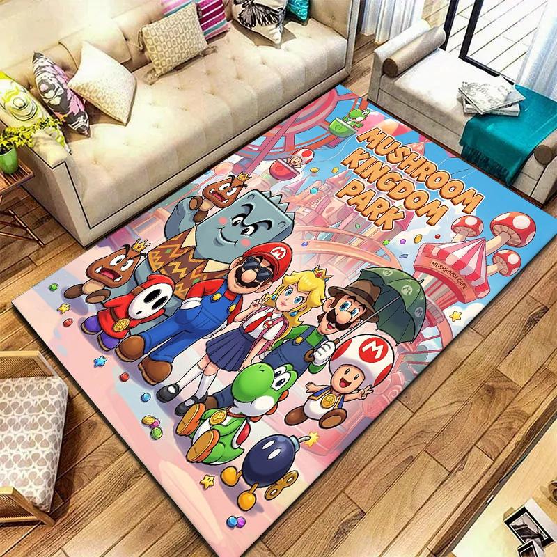 Super Mario Carpet Rug For Living Room Bedroom Home Sofa Decoration Kids Play Nonslip Floor Mat