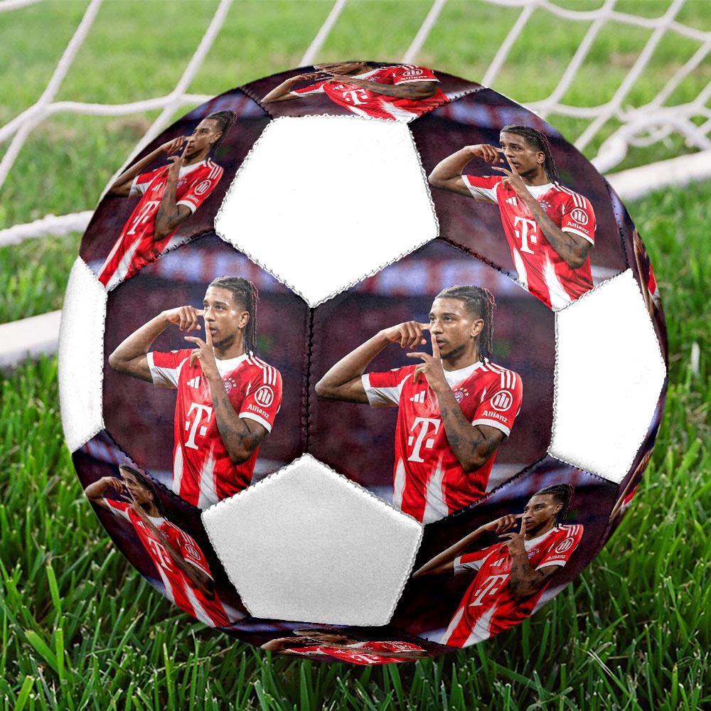 Michael Olise Bedruckter Fußball Größe 5, Maschinengenähtes PVC, Langlebig & Hoher Rückprall, Für Alle Altersgruppen Geeignet, Fanartikel, Spiele & Außenbereich.