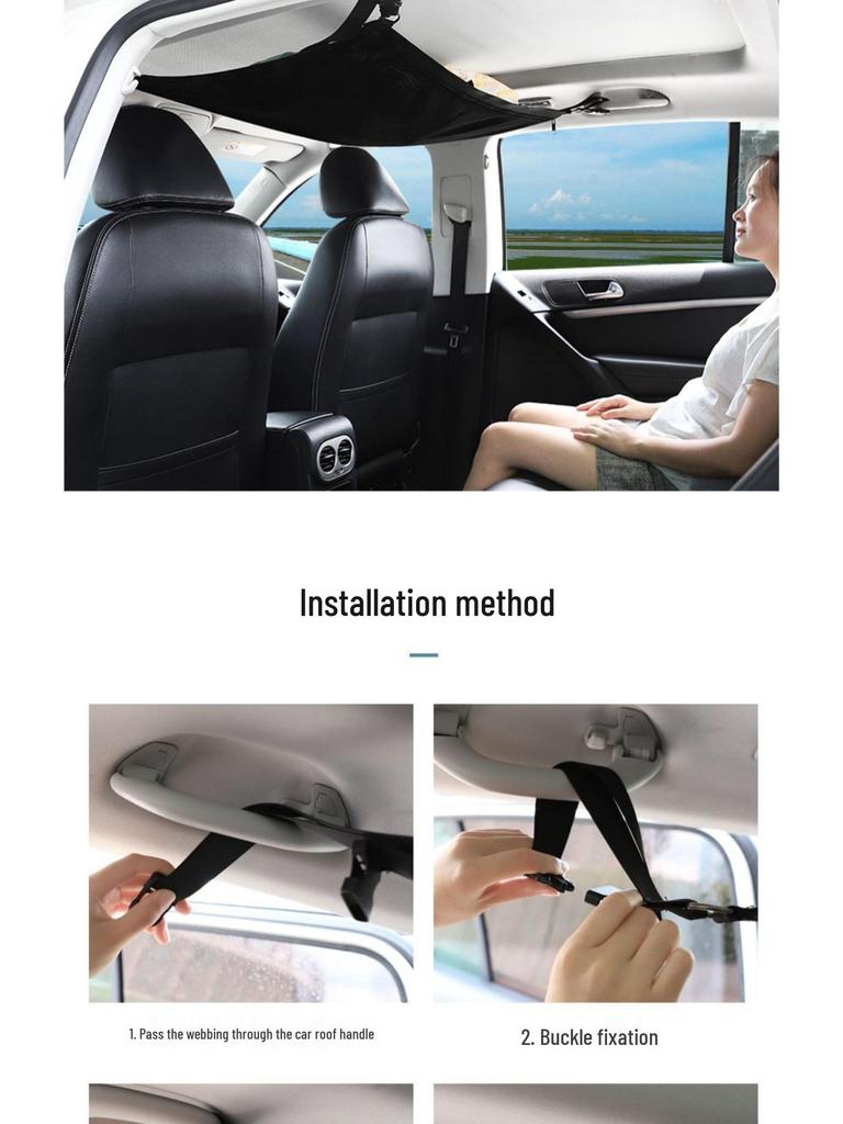 Adjustable Double-Layer Roof Storage Net for SUVs and Tents