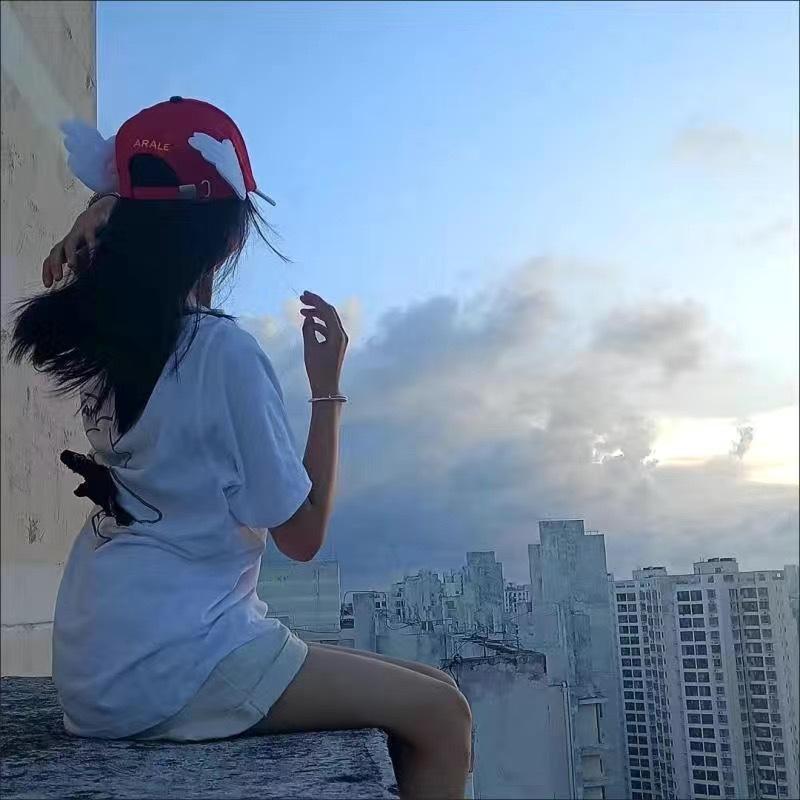 Cute angel wing baseball cap, red and blue cartoon duckbill cap, ladies and girls casual sun hat