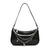 Fashion trendy small square bag women's simple shoulder bag niche high-end casual oblique span women's bag