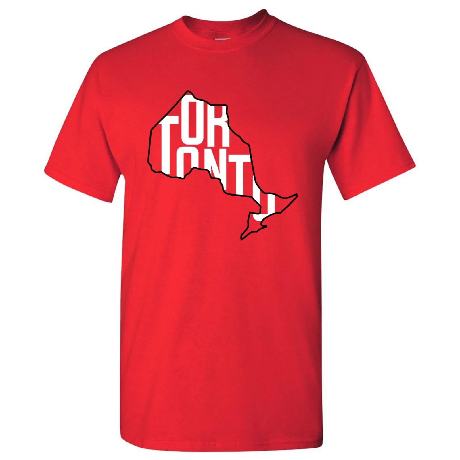 Toronto Basketball State Outline Unisex T-Shirt - Red XL