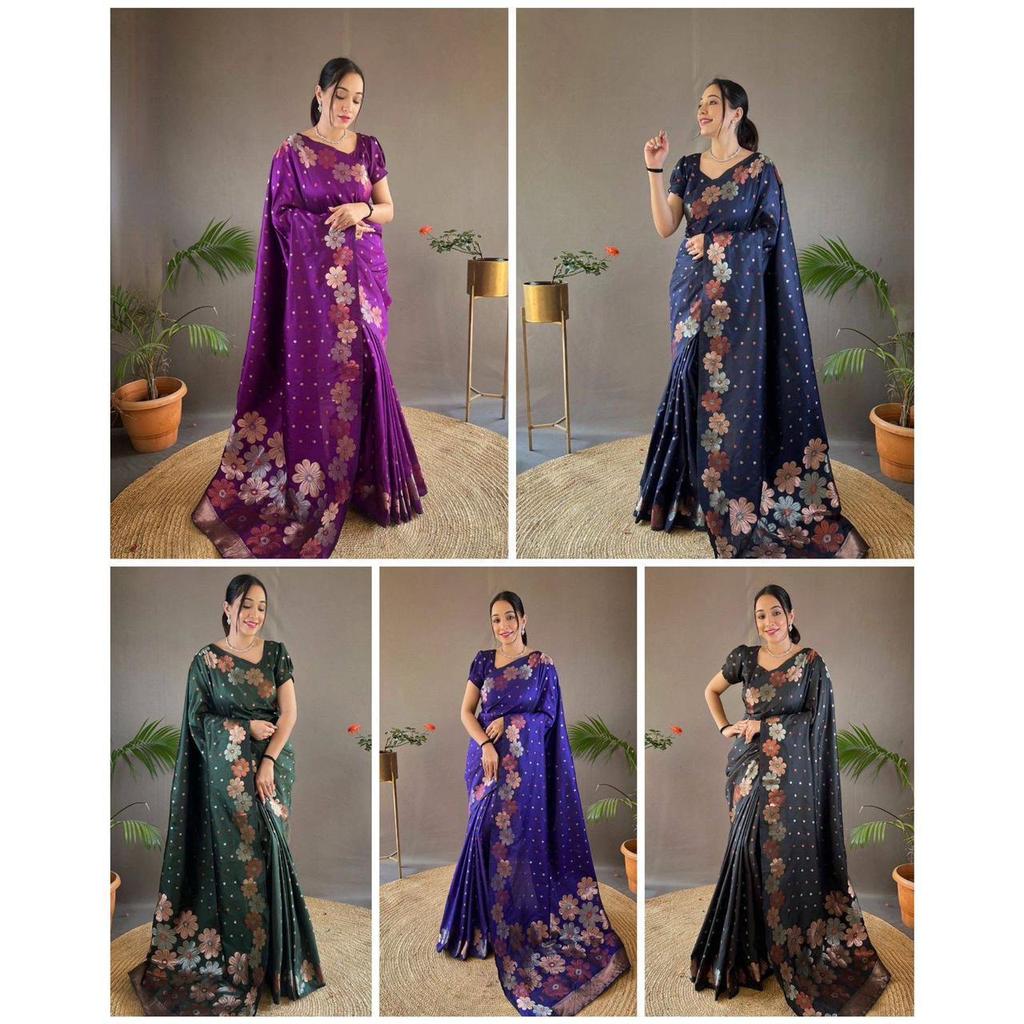 This Beautiful Saree Is Elegantly Decorated with Gorgeous Solid Jacquard Weave That Gives a Perfect Look To the Outfit.