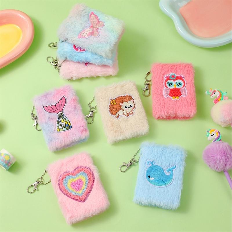 Mini Plush Writing Pad Ergonomic Pocket Notebook Recycled Paper Notepad For Office School Essential