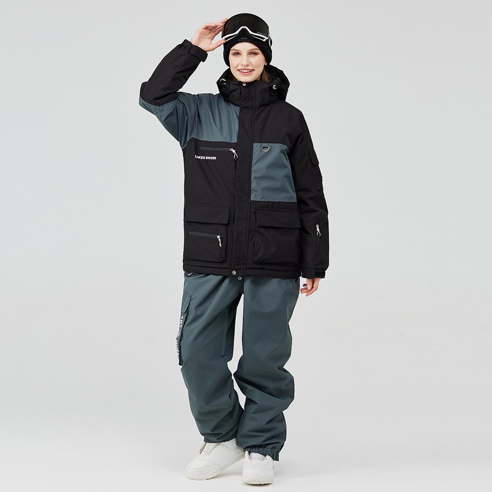 Unisex Winter Ski Suit: Jacket & Pants Set for Outdoor Skiing & Snowboarding