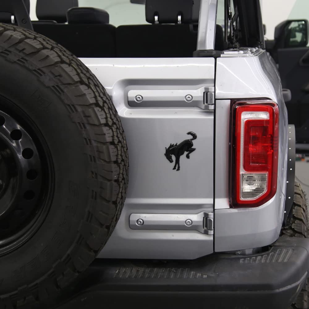 AHYU6 3D Emblem Decals Stickers Vinyl Rear Emblem Black ABS Tailgate Compatible with Ford Bronco Sport Accessories 2020 2021 2022 2023