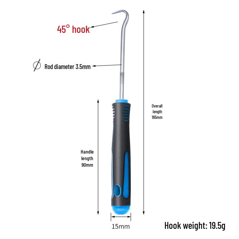 4-Piece Oil Seal & Tire Repair Tool Set - Includes Screwdriver Pullers and Hook Removers